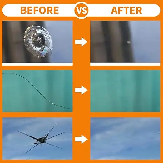 Car Windscreen Crack Repair Kit with Durable Resin