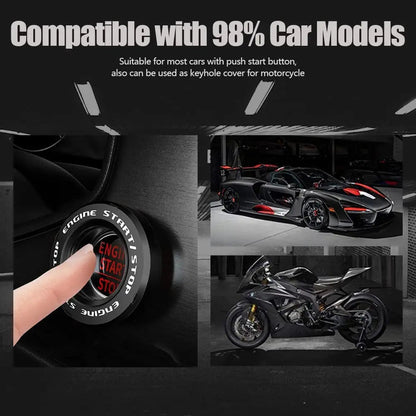 Car Start Stop Button Cover Creative Engine Start Stop Button Coverzzz