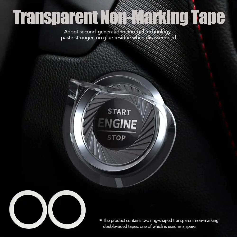 Car Start Stop Button Cover Creative Engine Start Stop Button Coverzzz