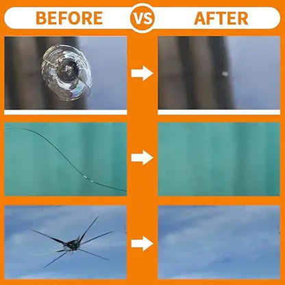 Car Windscreen Crack Repair Kit with Durable Resin