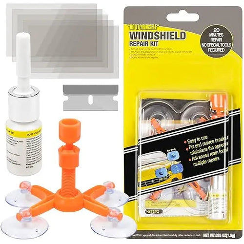 Car Windscreen Crack Repair Kit with Durable Resin