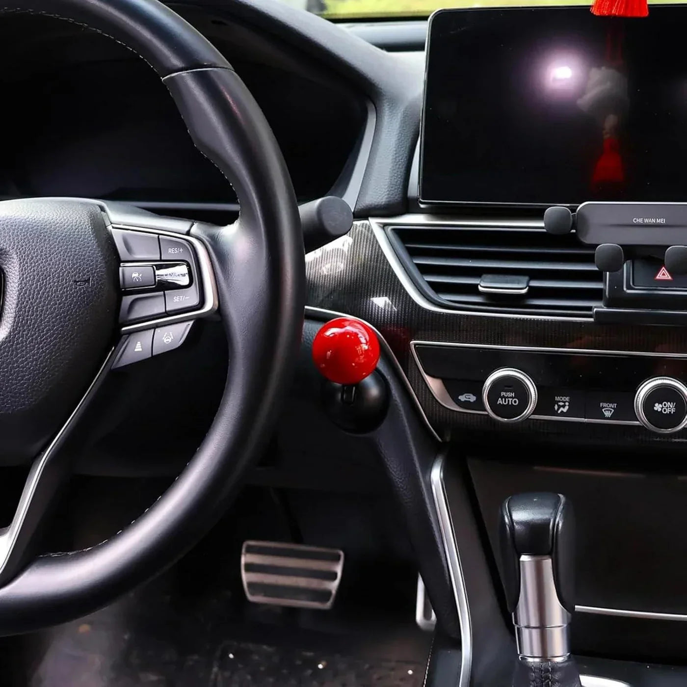 VINRIDE Car Push Start Stop Button Metal Joystick for Push Start Stop Button All Cars